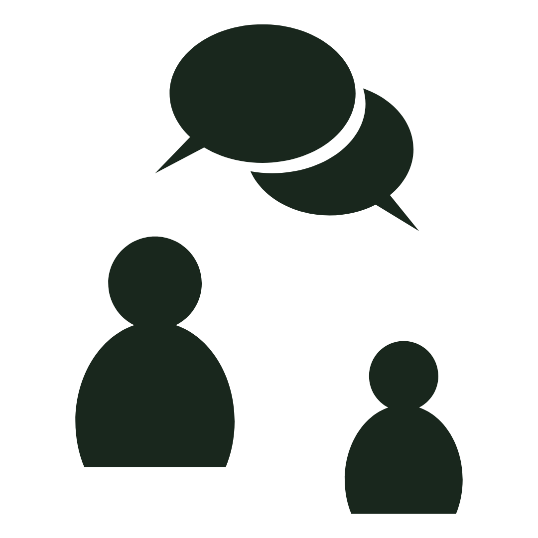 Ícone foco na conversação